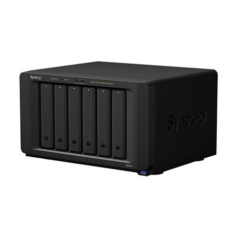 Synology | Tower NAS | DS1621+ | up to 6 HDD/SSD Hot-Swap | AMD Ryzen | Ryzen V1500B Quad Core | Processor frequency 2.2 GHz | 4 - 2